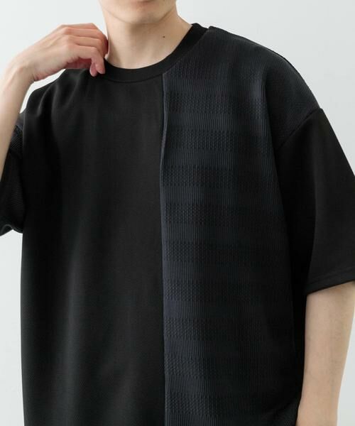 URBAN RESEARCH ITEMS / アーバンリサーチ アイテムズ Tシャツ | クルーネックジャカード切替トップス | 詳細10