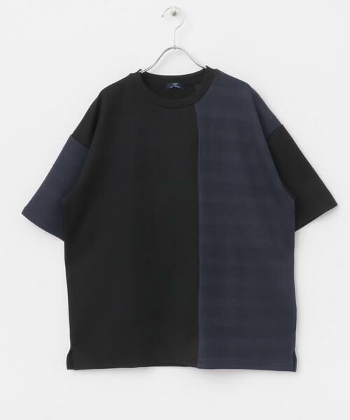 URBAN RESEARCH ITEMS / アーバンリサーチ アイテムズ Tシャツ | クルーネックジャカード切替トップス | 詳細15