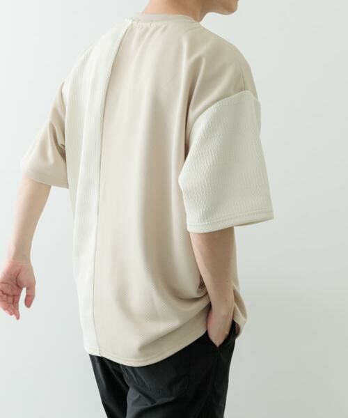 URBAN RESEARCH ITEMS / アーバンリサーチ アイテムズ Tシャツ | クルーネックジャカード切替トップス | 詳細23