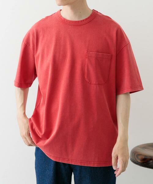 URBAN RESEARCH ITEMS / アーバンリサーチ アイテムズ Tシャツ | フェード加工クルーネック天竺ポケットTシャツ | 詳細1