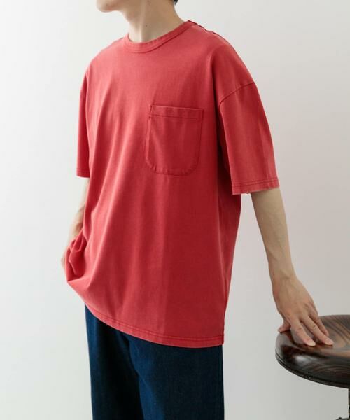 URBAN RESEARCH ITEMS / アーバンリサーチ アイテムズ Tシャツ | フェード加工クルーネック天竺ポケットTシャツ | 詳細2