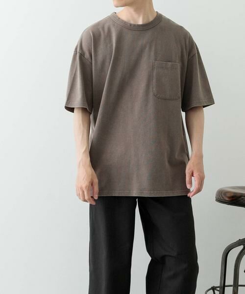 URBAN RESEARCH ITEMS / アーバンリサーチ アイテムズ Tシャツ | フェード加工クルーネック天竺ポケットTシャツ | 詳細24