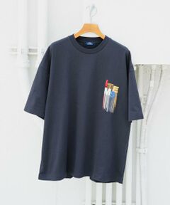 URBAN RESEARCH ITEMS / アーバンリサーチ アイテムズ Tシャツ | フリンジ刺繍T-shirts Logo
