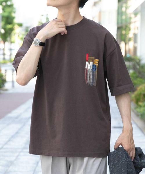 URBAN RESEARCH ITEMS / アーバンリサーチ アイテムズ Tシャツ | フリンジ刺繍T-shirts Logo | 詳細2