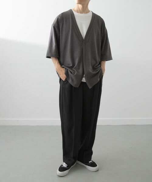 URBAN RESEARCH ITEMS / アーバンリサーチ アイテムズ カーディガン・ボレロ | ジャガード5分袖カーディガン+ポンチTシャツセット | 詳細19