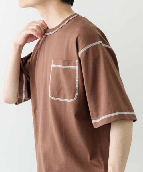 URBAN RESEARCH ITEMS / アーバンリサーチ アイテムズ Tシャツ | 配色ステッチクルーネックTシャツ | 詳細3