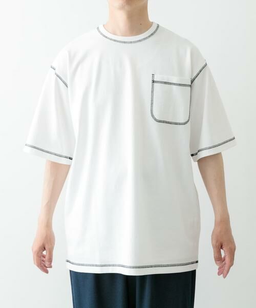 URBAN RESEARCH ITEMS / アーバンリサーチ アイテムズ Tシャツ | 配色ステッチクルーネックTシャツ | 詳細19