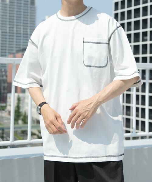 URBAN RESEARCH ITEMS / アーバンリサーチ アイテムズ Tシャツ | 配色ステッチクルーネックTシャツ | 詳細11