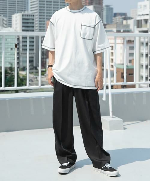 URBAN RESEARCH ITEMS / アーバンリサーチ アイテムズ Tシャツ | 配色ステッチクルーネックTシャツ | 詳細12