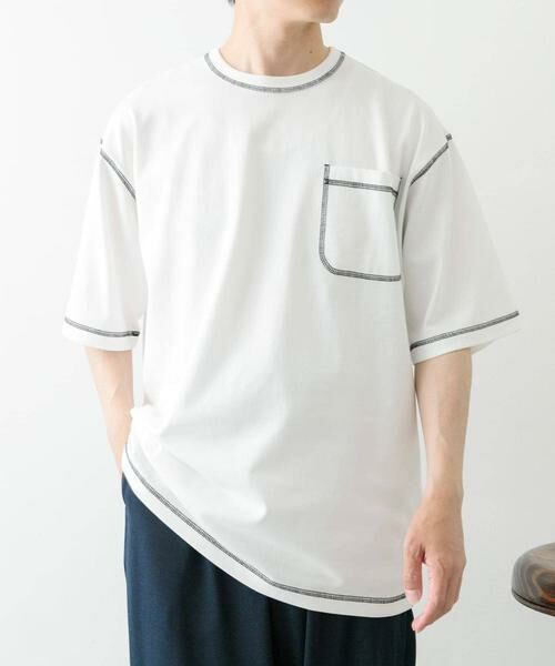 URBAN RESEARCH ITEMS / アーバンリサーチ アイテムズ Tシャツ | 配色ステッチクルーネックTシャツ | 詳細14