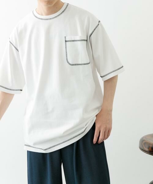 URBAN RESEARCH ITEMS / アーバンリサーチ アイテムズ Tシャツ | 配色ステッチクルーネックTシャツ | 詳細16