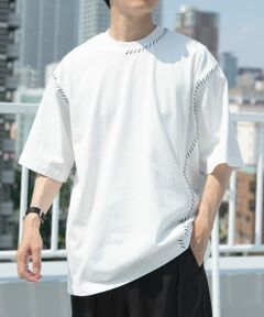URBAN RESEARCH ITEMS / アーバンリサーチ アイテムズ Tシャツ | ブランケットステッチクルーネックTシャツ
