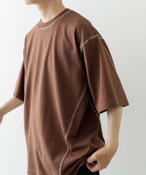 URBAN RESEARCH ITEMS / アーバンリサーチ アイテムズ Tシャツ | ブランケットステッチクルーネックTシャツ | 詳細3