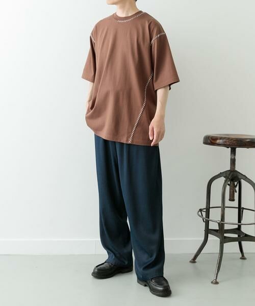 URBAN RESEARCH ITEMS / アーバンリサーチ アイテムズ Tシャツ | ブランケットステッチクルーネックTシャツ | 詳細6