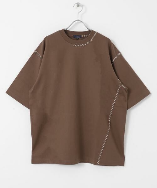 URBAN RESEARCH ITEMS / アーバンリサーチ アイテムズ Tシャツ | ブランケットステッチクルーネックTシャツ | 詳細7