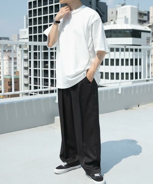 URBAN RESEARCH ITEMS / アーバンリサーチ アイテムズ Tシャツ | ブランケットステッチクルーネックTシャツ | 詳細13