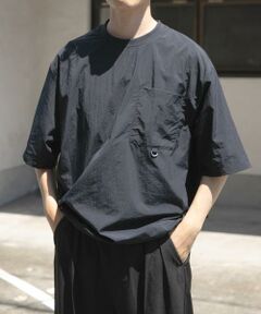 URBAN RESEARCH ITEMS / アーバンリサーチ アイテムズ Tシャツ | 『撥水/イージーケア/接触冷感/UVカット』タスランナイロンクルーネックドロストTシャツ