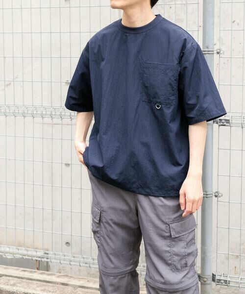 URBAN RESEARCH ITEMS / アーバンリサーチ アイテムズ Tシャツ | 『撥水/イージーケア/接触冷感/UVカット』タスランナイロンクルーネックドロストTシャツ | 詳細13