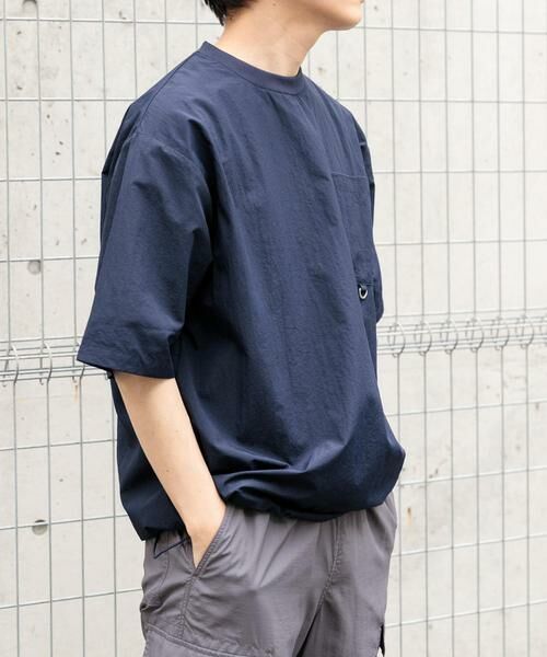 URBAN RESEARCH ITEMS / アーバンリサーチ アイテムズ Tシャツ | 『撥水/イージーケア/接触冷感/UVカット』タスランナイロンクルーネックドロストTシャツ | 詳細14