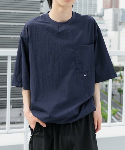 URBAN RESEARCH ITEMS / アーバンリサーチ アイテムズ Tシャツ | 『撥水/イージーケア/接触冷感/UVカット』タスランナイロンクルーネックドロストTシャツ | 詳細2