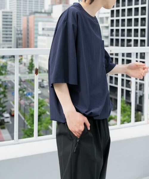URBAN RESEARCH ITEMS / アーバンリサーチ アイテムズ Tシャツ | 『撥水/イージーケア/接触冷感/UVカット』タスランナイロンクルーネックドロストTシャツ | 詳細3