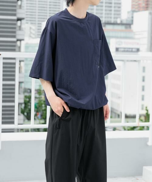 URBAN RESEARCH ITEMS / アーバンリサーチ アイテムズ Tシャツ | 『撥水/イージーケア/接触冷感/UVカット』タスランナイロンクルーネックドロストTシャツ | 詳細5