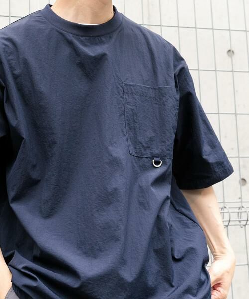 URBAN RESEARCH ITEMS / アーバンリサーチ アイテムズ Tシャツ | 『撥水/イージーケア/接触冷感/UVカット』タスランナイロンクルーネックドロストTシャツ | 詳細8