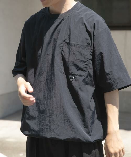 URBAN RESEARCH ITEMS / アーバンリサーチ アイテムズ Tシャツ | 『撥水/イージーケア/接触冷感/UVカット』タスランナイロンクルーネックドロストTシャツ | 詳細22