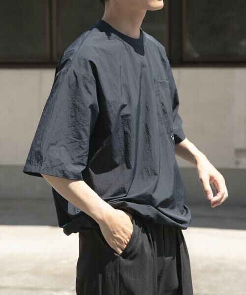 URBAN RESEARCH ITEMS / アーバンリサーチ アイテムズ Tシャツ | 『撥水/イージーケア/接触冷感/UVカット』タスランナイロンクルーネックドロストTシャツ | 詳細23