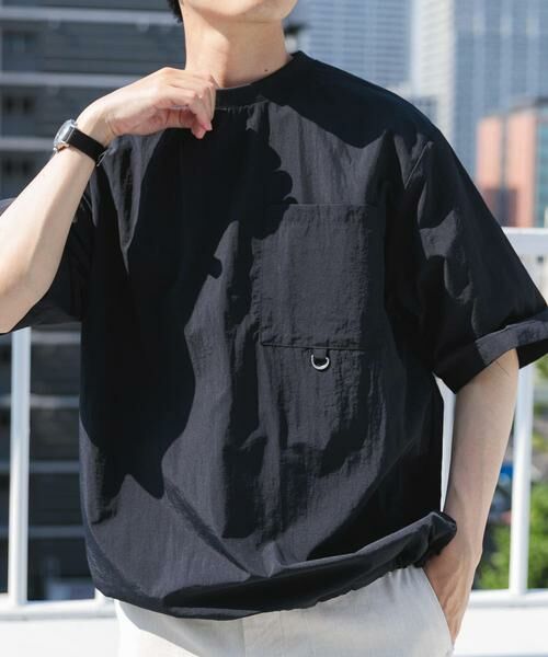 URBAN RESEARCH ITEMS / アーバンリサーチ アイテムズ Tシャツ | 『撥水/イージーケア/接触冷感/UVカット』タスランナイロンクルーネックドロストTシャツ | 詳細27