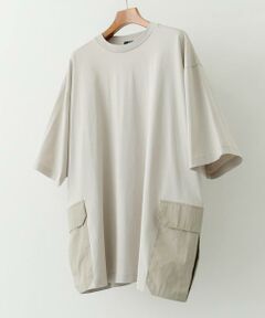 URBAN RESEARCH ITEMS / アーバンリサーチ アイテムズ Tシャツ | サイドポケットキリカエクルーネックTシャツ