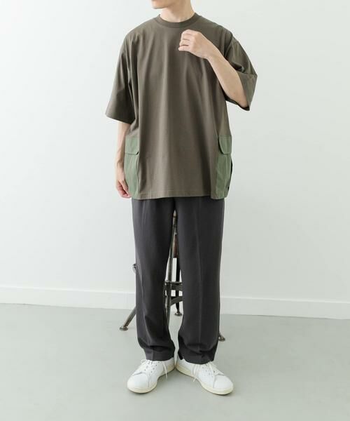 URBAN RESEARCH ITEMS / アーバンリサーチ アイテムズ Tシャツ | サイドポケットキリカエクルーネックTシャツ | 詳細10