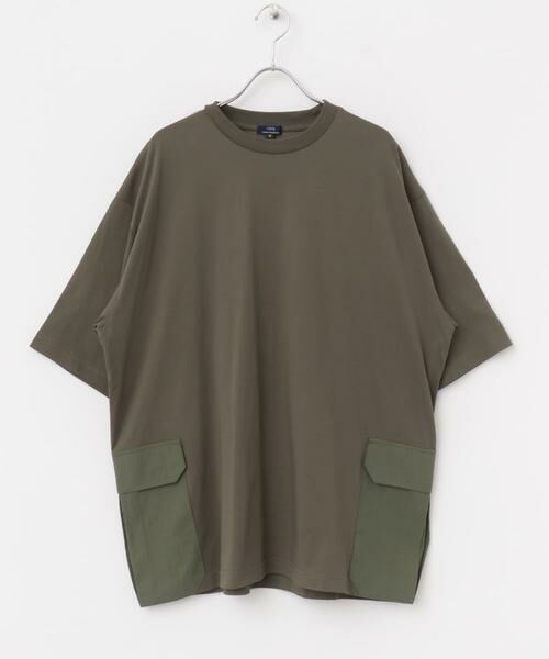 URBAN RESEARCH ITEMS / アーバンリサーチ アイテムズ Tシャツ | サイドポケットキリカエクルーネックTシャツ | 詳細13