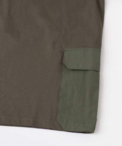 URBAN RESEARCH ITEMS / アーバンリサーチ アイテムズ Tシャツ | サイドポケットキリカエクルーネックTシャツ | 詳細14