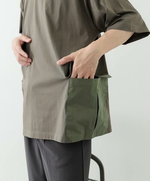 URBAN RESEARCH ITEMS / アーバンリサーチ アイテムズ Tシャツ | サイドポケットキリカエクルーネックTシャツ | 詳細9