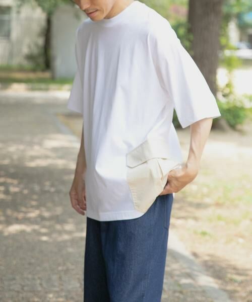 URBAN RESEARCH ITEMS / アーバンリサーチ アイテムズ Tシャツ | サイドポケットキリカエクルーネックTシャツ | 詳細17