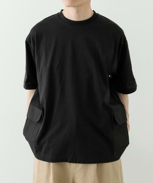 URBAN RESEARCH ITEMS / アーバンリサーチ アイテムズ Tシャツ | サイドポケットキリカエクルーネックTシャツ | 詳細21
