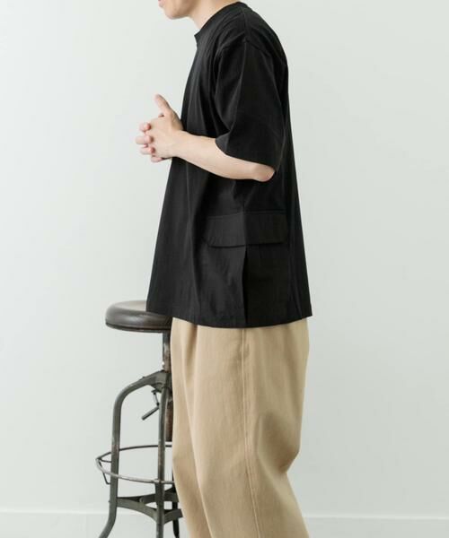 URBAN RESEARCH ITEMS / アーバンリサーチ アイテムズ Tシャツ | サイドポケットキリカエクルーネックTシャツ | 詳細23