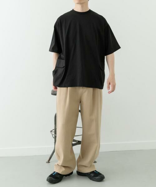 URBAN RESEARCH ITEMS / アーバンリサーチ アイテムズ Tシャツ | サイドポケットキリカエクルーネックTシャツ | 詳細25