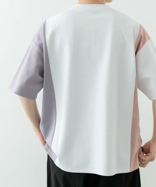 URBAN RESEARCH ITEMS / アーバンリサーチ アイテムズ Tシャツ | フェイクスエードドッキング半袖Tops | 詳細2