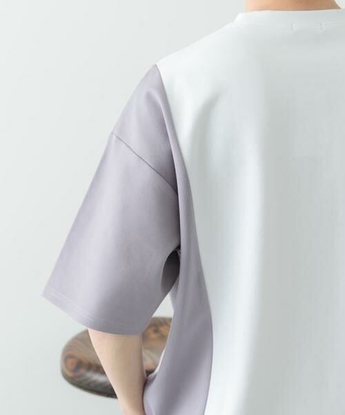 URBAN RESEARCH ITEMS / アーバンリサーチ アイテムズ Tシャツ | フェイクスエードドッキング半袖Tops | 詳細3