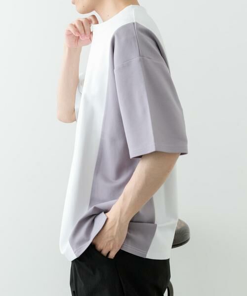 URBAN RESEARCH ITEMS / アーバンリサーチ アイテムズ Tシャツ | フェイクスエードドッキング半袖Tops | 詳細4