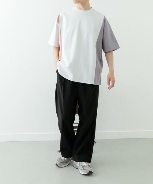 URBAN RESEARCH ITEMS / アーバンリサーチ アイテムズ Tシャツ | フェイクスエードドッキング半袖Tops | 詳細5