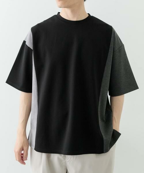 URBAN RESEARCH ITEMS / アーバンリサーチ アイテムズ Tシャツ | フェイクスエードドッキング半袖Tops | 詳細9