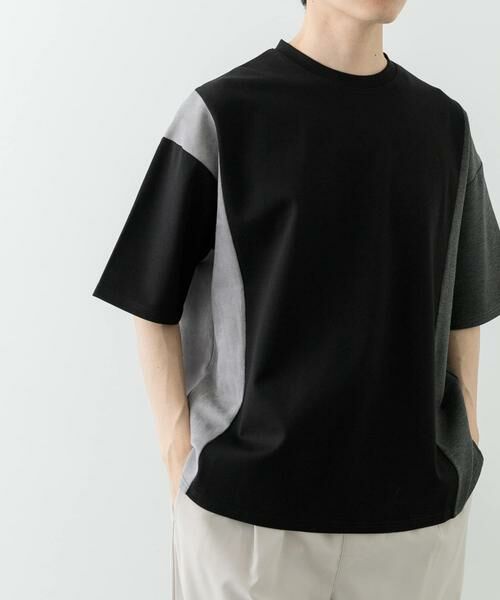 URBAN RESEARCH ITEMS / アーバンリサーチ アイテムズ Tシャツ | フェイクスエードドッキング半袖Tops | 詳細10