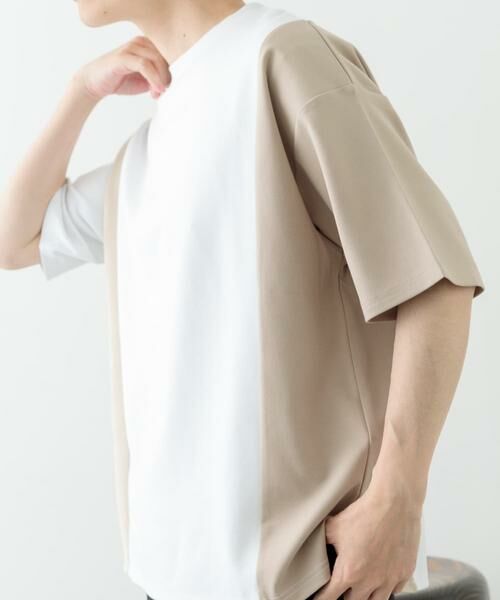 URBAN RESEARCH ITEMS / アーバンリサーチ アイテムズ Tシャツ | フェイクスエードドッキング半袖Tops | 詳細17