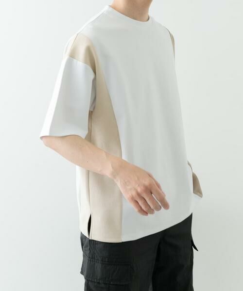 URBAN RESEARCH ITEMS / アーバンリサーチ アイテムズ Tシャツ | フェイクスエードドッキング半袖Tops | 詳細18