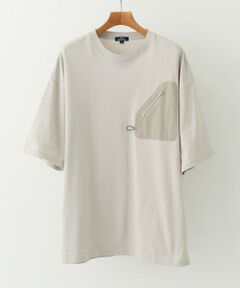 URBAN RESEARCH ITEMS / アーバンリサーチ アイテムズ Tシャツ | ジップポケットキリカエクルーネックTシャツ