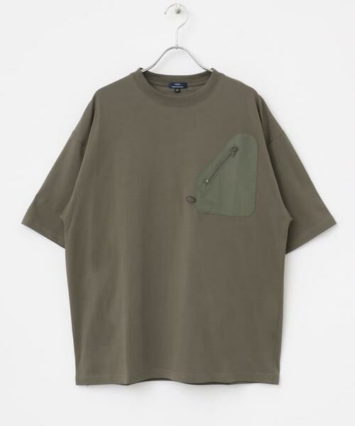 URBAN RESEARCH ITEMS / アーバンリサーチ アイテムズ Tシャツ | ジップポケットキリカエクルーネックTシャツ | 詳細12