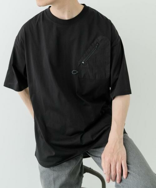 URBAN RESEARCH ITEMS / アーバンリサーチ アイテムズ Tシャツ | ジップポケットキリカエクルーネックTシャツ | 詳細22